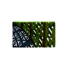 Shadow Reflections Casting From Japanese Garden Fence Cosmetic Bag (xs) by Nexatart