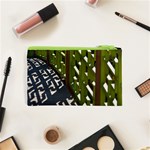 Shadow Reflections Casting From Japanese Garden Fence Cosmetic Bag (XS) Back