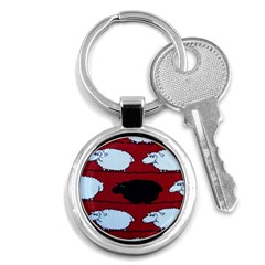 Sheep Key Chains (round)  by Nexatart