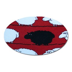 Sheep Oval Magnet