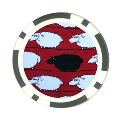 Sheep Poker Chip Card Guard by Nexatart