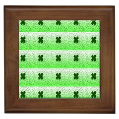 Shamrock Pattern Framed Tiles