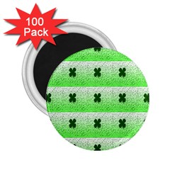 Shamrock Pattern 2.25  Magnets (100 pack) 