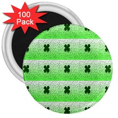 Shamrock Pattern 3  Magnets (100 pack)