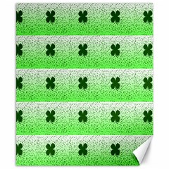 Shamrock Pattern Canvas 8  x 10 