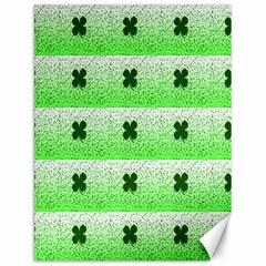 Shamrock Pattern Canvas 12  x 16  