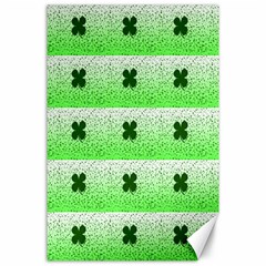 Shamrock Pattern Canvas 24  x 36 