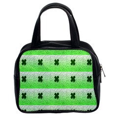 Shamrock Pattern Classic Handbags (2 Sides)