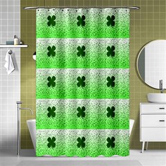 Shamrock Pattern Shower Curtain 48  x 72  (Small) 