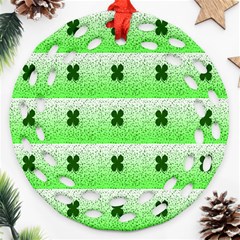 Shamrock Pattern Ornament (Round Filigree)