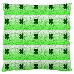 Shamrock Pattern Large Cushion Case (One Side)