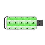 Shamrock Pattern Portable USB Flash (Two Sides) Front