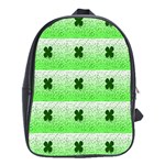 Shamrock Pattern School Bags (XL)  Front