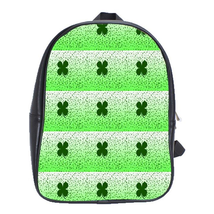 Shamrock Pattern School Bags (XL) 