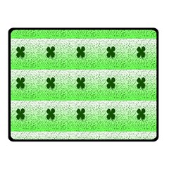 Shamrock Pattern Double Sided Fleece Blanket (Small) 