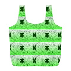 Shamrock Pattern Full Print Recycle Bags (L) 