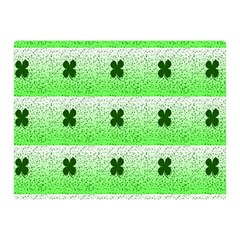 Shamrock Pattern Double Sided Flano Blanket (Mini) 