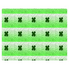 Shamrock Pattern Double Sided Flano Blanket (Medium) 