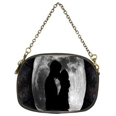 Silhouette Of Lovers Chain Purses (one Side)  by Nexatart