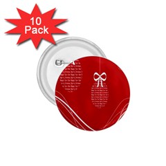 Simple Merry Christmas 1 75  Buttons (10 Pack) by Nexatart