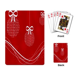 Simple Merry Christmas Playing Card by Nexatart