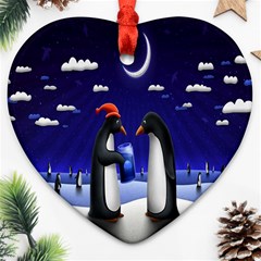 Small Gift For Xmas Christmas Ornament (heart) by Nexatart