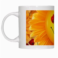 Smiley Joy Heart Love Smile White Mugs by Nexatart