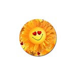 Smiley Joy Heart Love Smile Golf Ball Marker (4 pack) Front