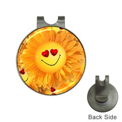 Smiley Joy Heart Love Smile Hat Clips With Golf Markers by Nexatart