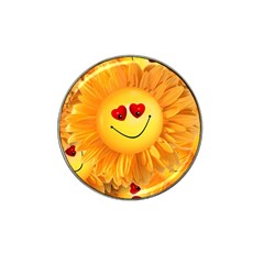 Smiley Joy Heart Love Smile Hat Clip Ball Marker (4 Pack) by Nexatart