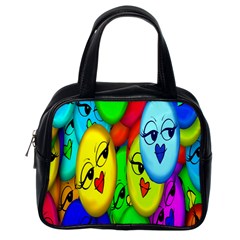 Smiley Girl Lesbian Community Classic Handbags (one Side) by Nexatart