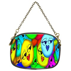 Smiley Girl Lesbian Community Chain Purses (one Side)  by Nexatart