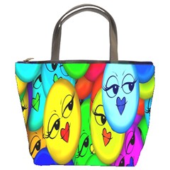 Smiley Girl Lesbian Community Bucket Bags by Nexatart