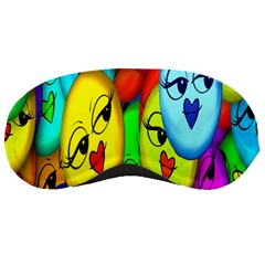 Smiley Girl Lesbian Community Sleeping Masks by Nexatart