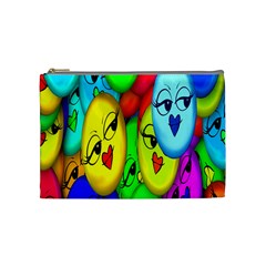 Smiley Girl Lesbian Community Cosmetic Bag (medium)  by Nexatart