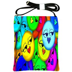 Smiley Girl Lesbian Community Shoulder Sling Bags by Nexatart