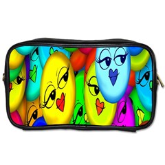 Smiley Girl Lesbian Community Toiletries Bags by Nexatart