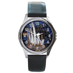 Sidney Travel Wallpaper Round Metal Watch