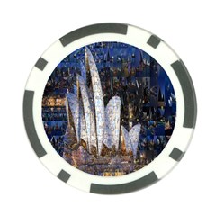 Sidney Travel Wallpaper Poker Chip Card Guard by Nexatart