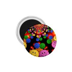 Smiley Laugh Funny Cheerful 1 75  Magnets by Nexatart