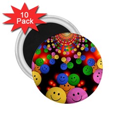 Smiley Laugh Funny Cheerful 2 25  Magnets (10 Pack)  by Nexatart