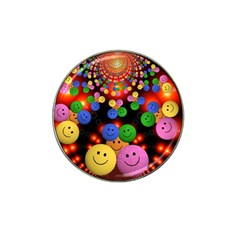 Smiley Laugh Funny Cheerful Hat Clip Ball Marker by Nexatart