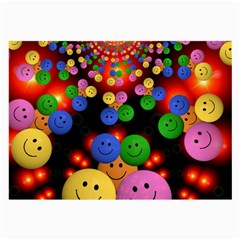 Smiley Laugh Funny Cheerful Large Glasses Cloth by Nexatart