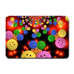 Smiley Laugh Funny Cheerful Small Doormat  by Nexatart