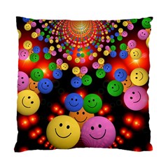 Smiley Laugh Funny Cheerful Standard Cushion Case (one Side) by Nexatart