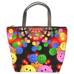 Smiley Laugh Funny Cheerful Bucket Bags by Nexatart