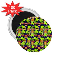 Smiley Background Smiley Grunge 2 25  Magnets (100 Pack)  by Nexatart