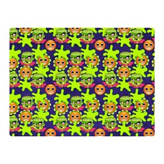 Smiley Background Smiley Grunge Double Sided Flano Blanket (mini)  by Nexatart