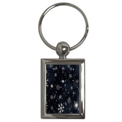 Snowflake Snow Snowing Winter Cold Key Chains (rectangle)  by Nexatart