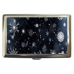 Snowflake Snow Snowing Winter Cold Cigarette Money Cases by Nexatart